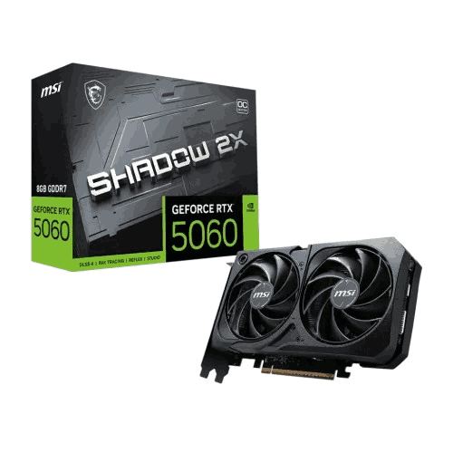 MSI GeForce RTX 5060 8G SHADOW 2X OC 8GB GDDR7 Graphics Card Price in Bangladesh