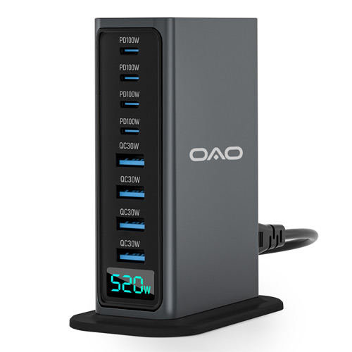 OAO GaN-520W 8 Port Desktop Fast Charging Station Price in Bangladesh