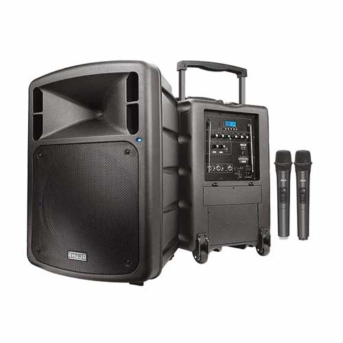 Ahuja BTA-880 Bluetooth Black Portable PA Speaker with 2 x Wireless Microphone Price in Bangladesh