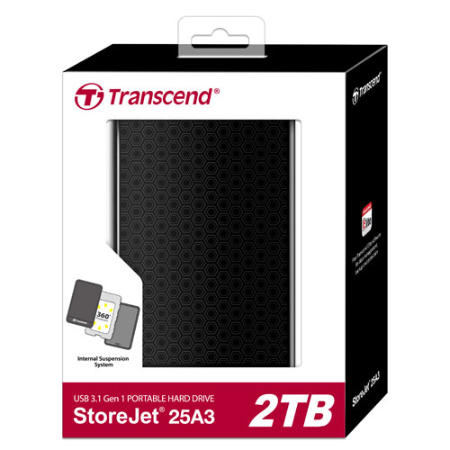Transcend StoreJet 25A3 Portable 2TB Hard Disk Drive in Bangladesh