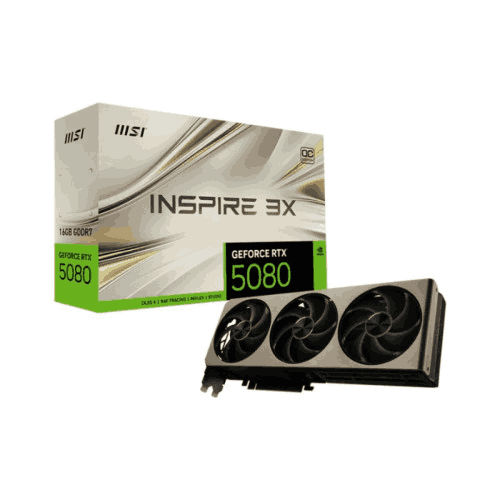 MSI GeForce RTX 5080 16G INSPIRE 3X OC 16GB GDDR7 Graphics Card Price in Bangladesh