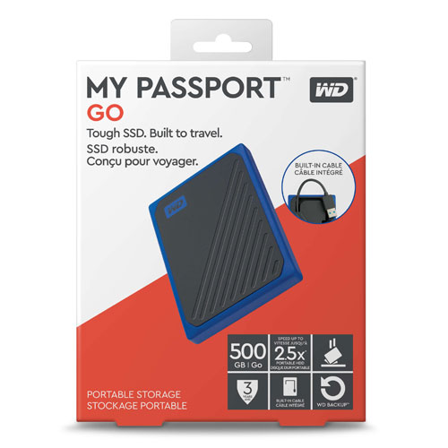 Western Digital My Passport Go 500GB Portable SSD Drives in Bangladesh