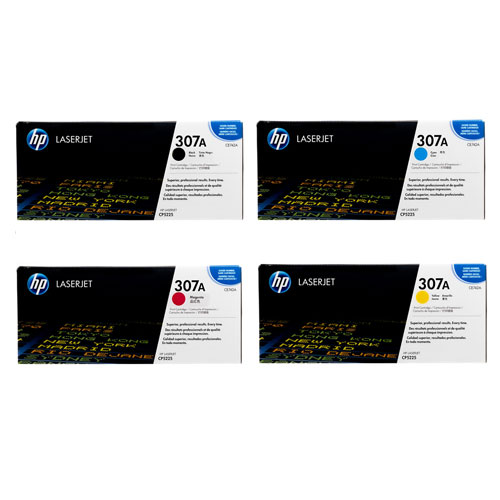 HP 307A CMYK Full Set Toner Cartridge