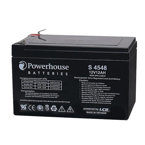 PowerHouse S4548 12V-12Ah 6.3mm/F2 Sealed Lead Acid Battery in Bangladesh