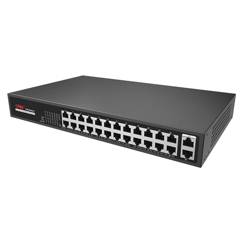 ONV H1024PS 2 Gigabit Up Link 24 Port PoE Switch Price in Bangladesh