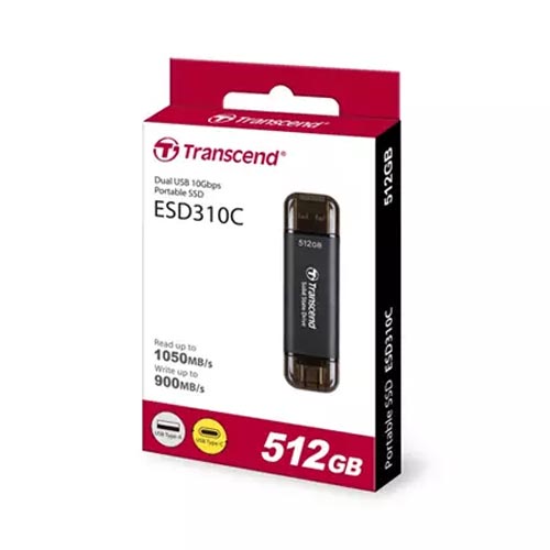 Transcend ESD310C 512GB USB Type-C Portable SSD in Bangladesh