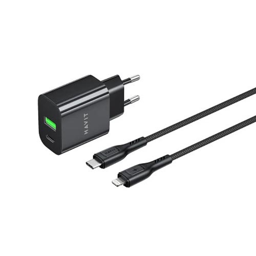 Havit ST925 USB & USB-C 20W Black Charger Price in Bangladesh