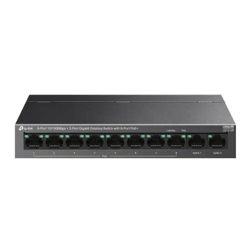 TP-Link LS1210P 8-Port PoE Desktop Switch With 2-Port Gigabit in Bangladesh