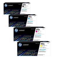 HP 212A CMYK Full Set Toner Cartridge (W2120A, W2120A, W2122A, W2122A)