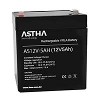 ASTHA AS12V-5AH Rechargeable SLA UPS Battery