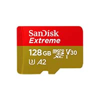 SanDisk A2 128GB Extreme microSDXC UHS-I Memory Card
