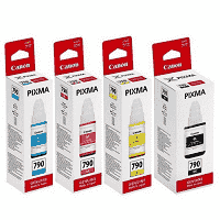 Canon GL-790 CMYK Full Set Refill Ink Bottle Cartridge